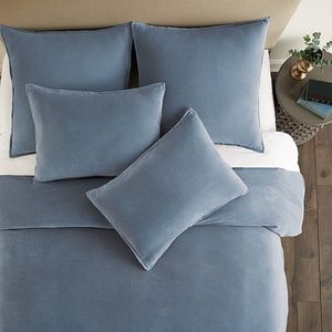 Velvet Duvet Cover +  3 Velvet Euro Shams